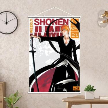 Imagem de Pintura de parede em tela Bleachs Kurosakis Ichigos Anime - yiweisai