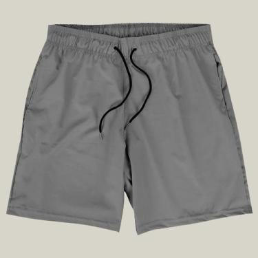 Imagem de Shorts Praia Masculino Elastano Premium WSS Basic, Cinza, GG, Masculin