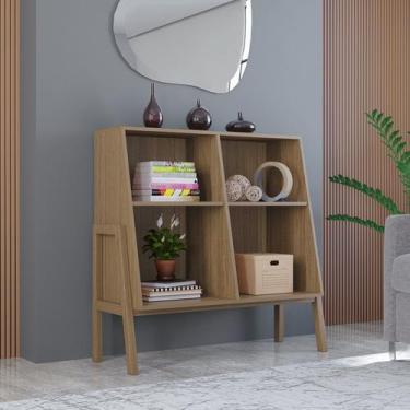 Imagem de Aparador para Sala de Estar Console Angular 4 Nichos Cuby - Poquema Mó