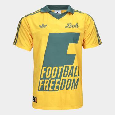 Imagem de Camisa Polo Jamaica Adidas Bob Marley Originals Masculina-Masculino