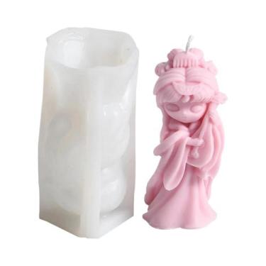 Imagem de Molde De Silicone 3D Princesa Chinesa Para Velas, Artesanato Em Resina