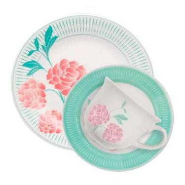 Imagem de Kit Jogo Café Lanche Para 6 Pessoas 12Pçs Oxford Bloom - Gici Home