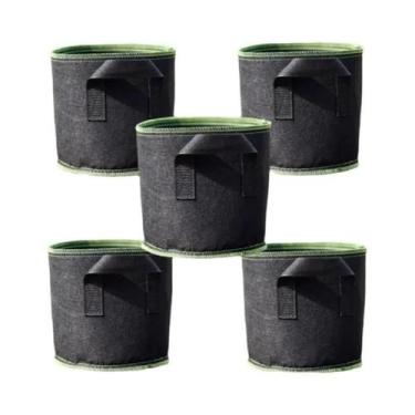 Imagem de Grandes Sacos De Cultivo De Tecido Para Plantas 3, 5, 7, 10 Galões - J