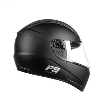 Imagem de Capacete Moto Feminino Masculino Fly F-9 Classic, Preto Fosco, 60