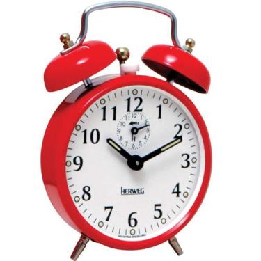 Imagem de Relógio Despertador Mecânico Retrô - Herweg - 2208
