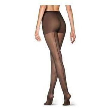 Imagem de Meia Calça Risca Atrás Loba Lupo (05685-001) Fio 15, Preto, P