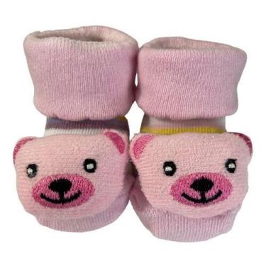 Imagem de Meia Antiderrapante 3d Plin Baby Bichinho, Ursa
