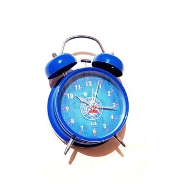 Imagem de RELÓGIO de mesa grande DESPERTADOR DE METAL Bahia 11,5 cm com luz - mi