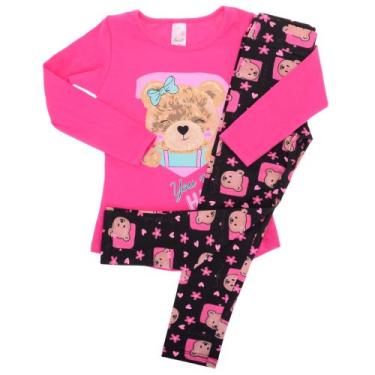 Imagem de Conjuntos Meia Estação Menina Infantil Roupa Frio - Analê, Pink b, 6