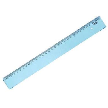 Imagem de Régua 30cm azul Waleu