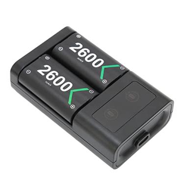 Imagem de Bateria recarregável para Xbox One, 2x2600mAh bateria de controlador de jogo sem fio com estação de carregador para Xbox One S para Xbox Series X S