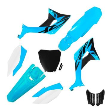 Imagem de Kit Plástico Biker Evo Crf 250f Com Adesivos e Number Plate Next