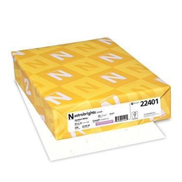 Imagem de Cartolina colorida Astrobrights, 21,6 cm x 28 cm, 29,5 kg/176 g/m², Stardust White (multicolorida dobrada), 250 folhas (22401)