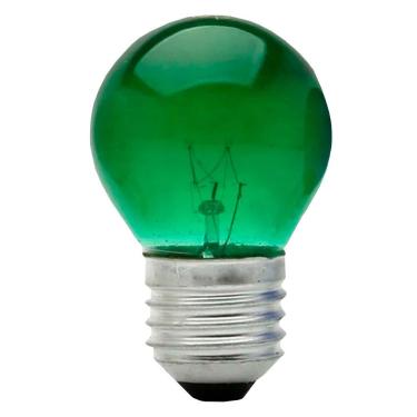 Imagem de Lâmpada Bolinha 40w Incandescente E-27 Verde 220v