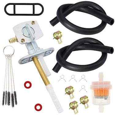 Imagem de SOAJEE Interruptor de tanque de válvula Petcock de combustível compatível com Kawasaki Mojave 250 KSF250 KSF250A KFX250 Lakota 300 KEF300 Prairie 300 360 400 KVF300A KVF300B KVF360 KVF400 Ninja EX500 0 500 R ZX600C ZX600A