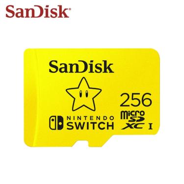 Imagem de Sandisk 256gb cartão microsd nintendo switch autorizado mario tema 128g tf cartão de memória para