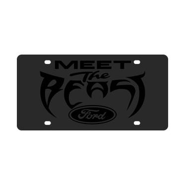Imagem de Ford Placa de licença Meet the Beast em aço preto