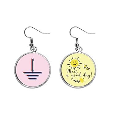 Imagem de Conjunto de ícone de Física de Tensão Brincos de Flor de Sol Joias Moda, Medium, Metal