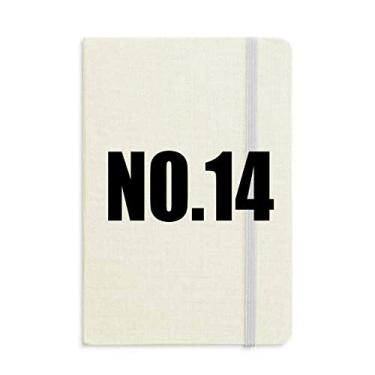 Imagem de Lucky No.14 Número Nome Notebook Capa Rígida Diário Clássico A5 Presente