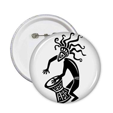 Imagem de Broche de arte decorativa abstrata do Egito Antigo Emblema de botão Decoração 5 peças