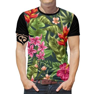Imagem de Camiseta Floral Masculina Florida infantil blusa Roupa est5