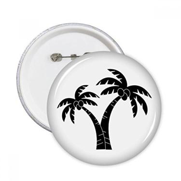 Imagem de Planta de coqueiro, silhueta de praia, broches, emblema, decoração de roupas, 5 peças, presente