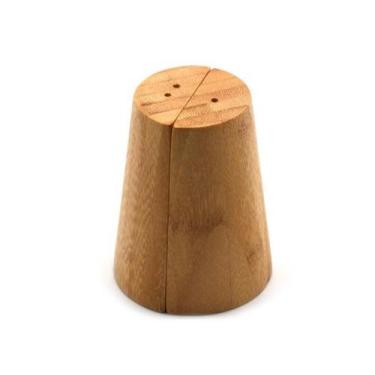 Imagem de Saleiro E Pimenteiro De Bambu Natural Kit 2 Peças - Oikos