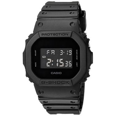 Imagem de CASIO Relógio G Shock Quartz com pulseira de resina, preto, 30 (Modelo: DW-5600BB-1CR)