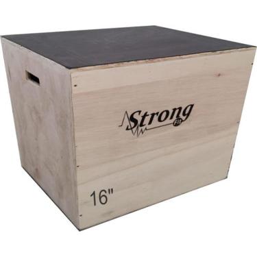 Imagem de Caixa De Salto Para Exercícios 3X1 16 Oficial 40X35x45 - Strongfit