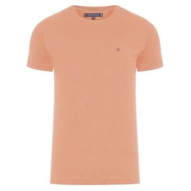 Imagem de Camiseta Tommy Hilfiger Masculina Essential Cotton Icon Salmão-Masculino