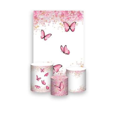 Imagem de Painel De Festa Vertical 1,50 x 2,20 + Trio De Capas Cilindro - Borbol
