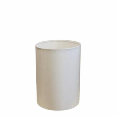 Imagem de Cúpula em tecido cilíndrica abajur luminária cp-4012 18x25cm branco - 