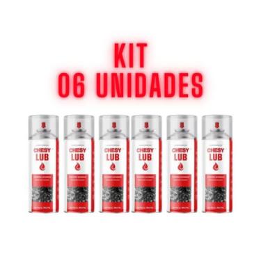 Imagem de Kit 06 Desengripante Spray Lubrificante Anticorrosivo 300 ml - Chesy L