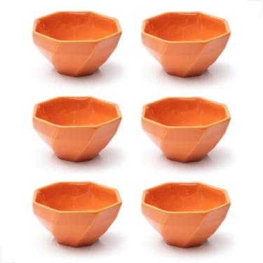 Imagem de Conjunto 6 Bowls 350ml Tigela Cumbuca Cerâmica para Saladas Cereais So