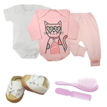 Imagem de Kit 6Pç Roupa De Bebê Masculino Feminino Barato Maternidade - Koala Ba