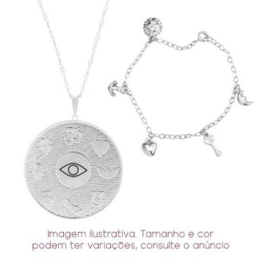 Imagem de Kit Boas Vibrações  Colar + Pulseira Amuleto Proteção Sorte - Sunshine