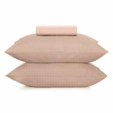 Imagem de Jogo de Cama Casal 3 Peças Altenburg Toque Acetinado Slim Lotus Rosa ,