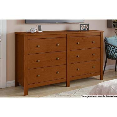 Imagem de Cômoda De Quarto Horizontal Maggiore C/ 6 Gavetas Frassino - Lopas