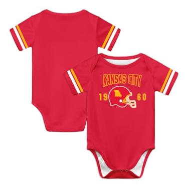 Imagem de Singlory Roupas unissex para bebês recém-nascidos de manga curta para meninos e meninas 0 a 24 meses, Kc-vermelho, 9 Meses