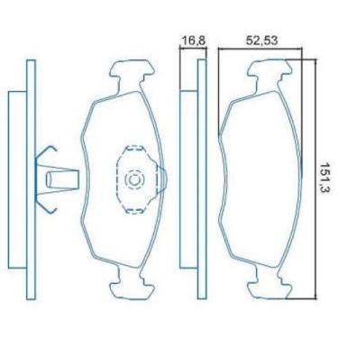 Imagem de Pastilha de Freio Fiat Palio 2000 a 2003 JURID HQJ-2183