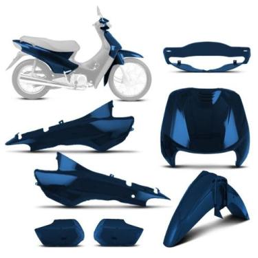Imagem de Kit Carenagem 5 Peças Pro Tork Moto Honda Biz 100 1998 a 2005 Substitu