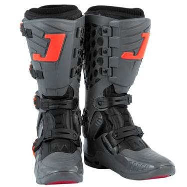 Imagem de Bota Motocross Adulto Jett Lite Cinza Laranja Tam. 45