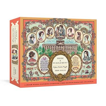 Imagem de Pride and Puzzlement: A Jane Austen Puzzle: A 1000-Piece Jigsaw Puzzle Featuring Literature's Most Beloved Characters and Couples: Jigsaw Puzzles for Adults