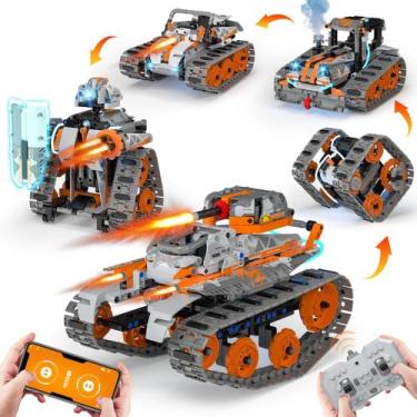 Imagem de STEM Building Toys QHECTTY 5 em 1 com controle remoto e APP