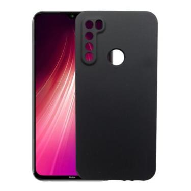 Imagem de Capa Capinha Preta Aveludada Para Redmi Note 8 Silicone - Mustangshop