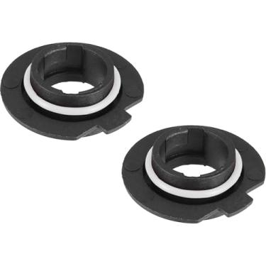 Imagem de Unifizz Adaptador de farol de carro universal preto com 2 peças H7 LED suporte de retentor