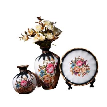 Imagem de Ｂｅｓｇａ Conjunto de vasos de cerâmica para flores, arranjo de flores, suporte de plantas versátil estilo boho para decoração de mesas centrais de escritório, Style a