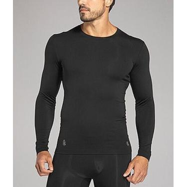 Imagem de Camiseta Térmica Masculina Lupo 70661-001 Manga Longa, Preto, GG/EG