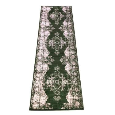 Imagem de Passadeira Trilho 3M Vintage Reload Verde 80X300Cm Tpo Persa