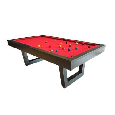 Imagem de Mesa de Sinuca/Bilhar - 2,34x1,34 - Nelson Bilhares, Vermelho